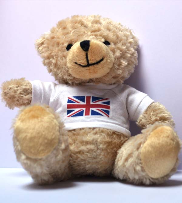 Small Teddy Bear – Union Jack T-Shirt