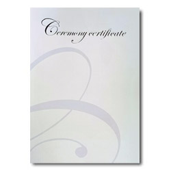 Blank Ceremony Certificate – Silver